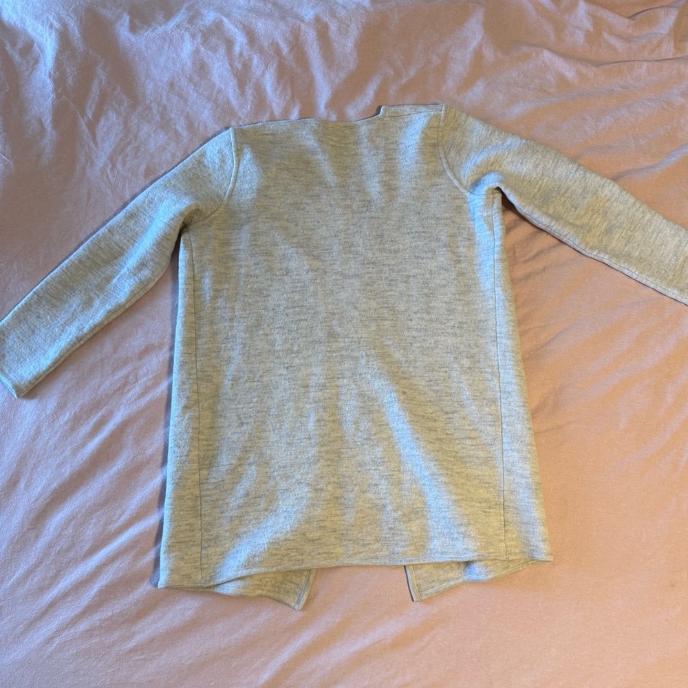 🐑 Madewell Lombard Coat / Open-Faced Jacket |  Oatmeal  |  Medium / Large - Picture 4 of 11